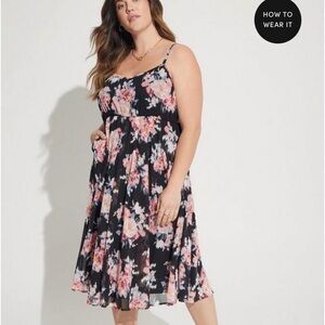 Chiffon Pleated Sleeveless dress